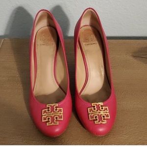 Tory Burch Hot Pink Wedges